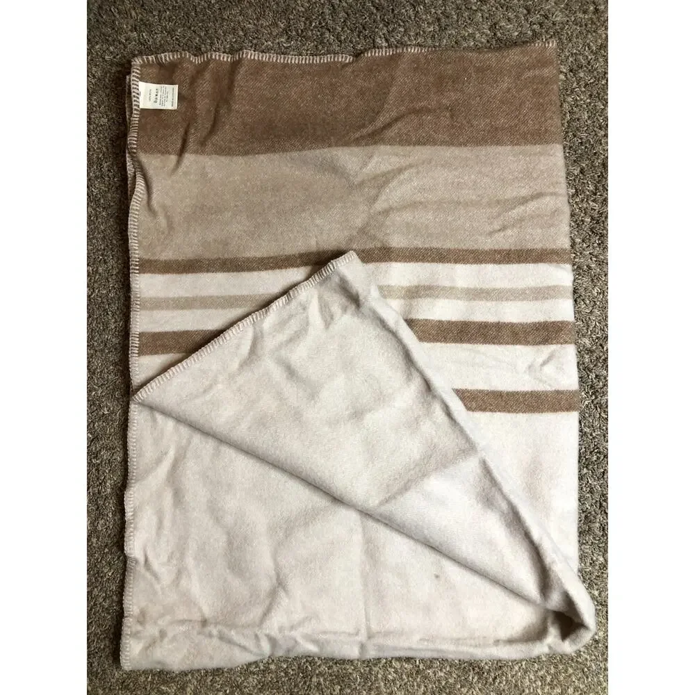 BARKER TEXTILES Luxury 100% New Zealand Wool Oversized Throw 51”x70